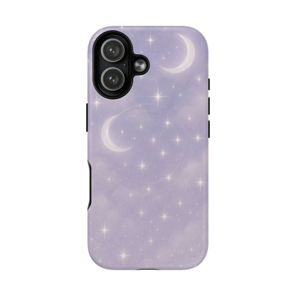 Celestial Lavender iPhone Case — Moon & Stars MagSafe Compatible - Shamo's