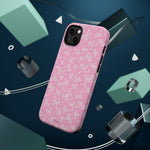 Pink Bow Pattern Impact-Resistant iPhone Case | MagSafe