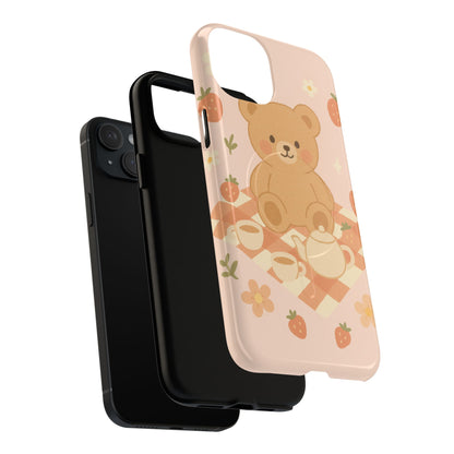 Blossom Bear Picnic iPhone Case with MagSafe