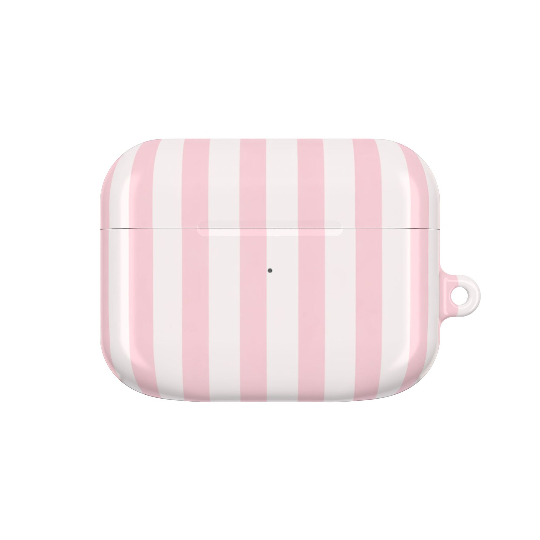 Pink Striped AirPod Case — Pastel Candy Stripe Protective Cover