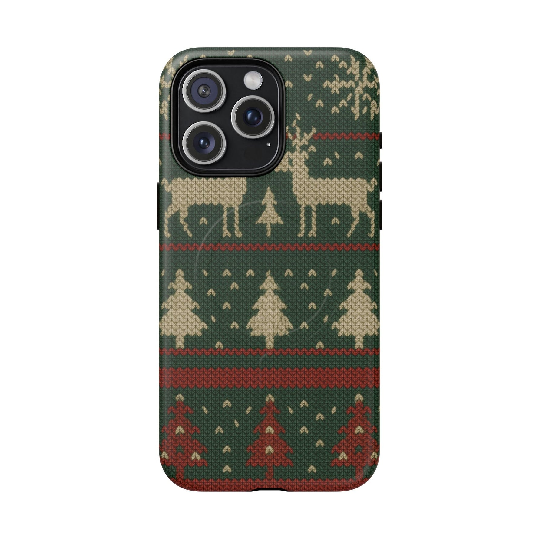 Holiday Knit Reindeer MagSafe Tough iPhone Case  Shamo's iPhone 15 Pro Max / Matte