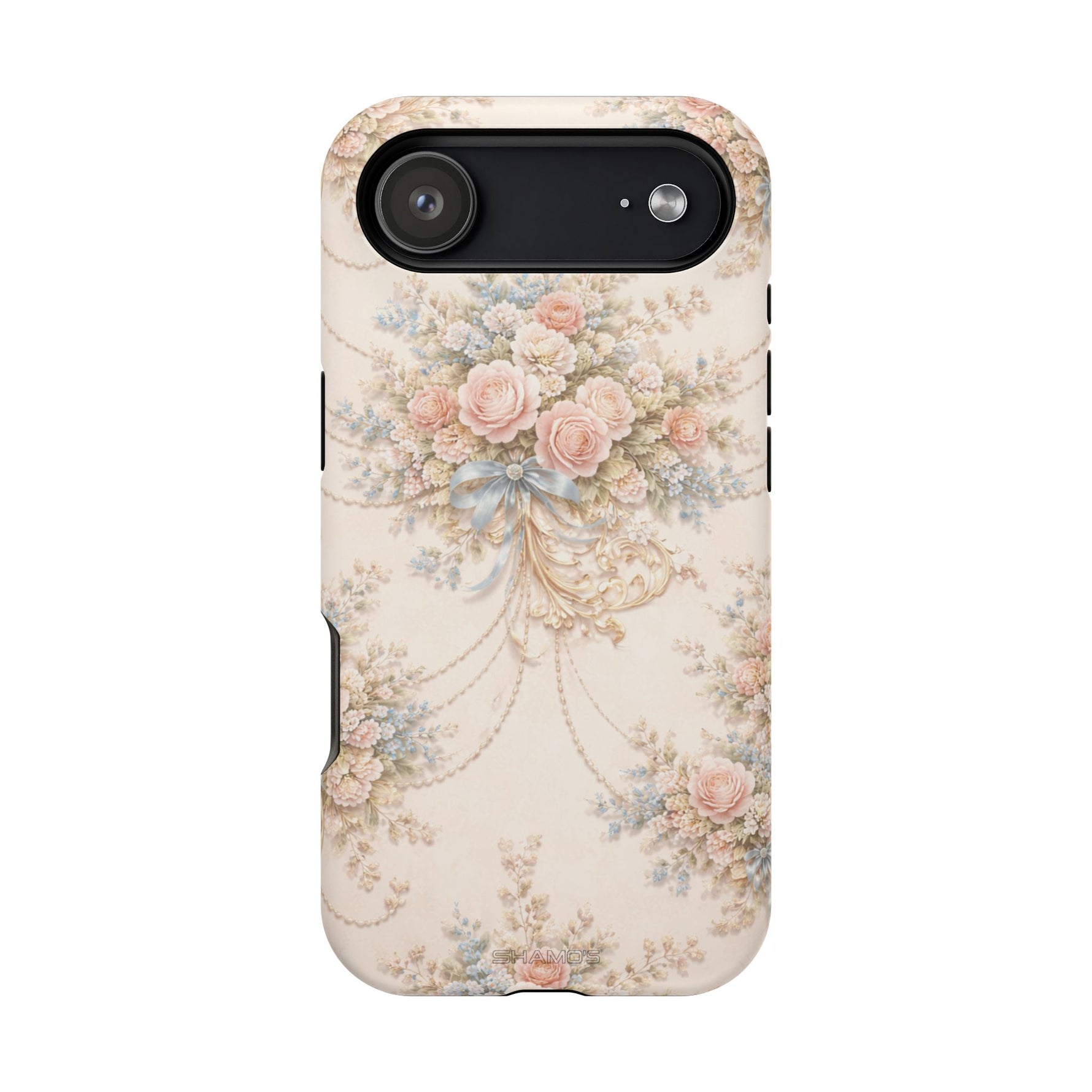 Floral Vintage Rose Phone Case, MagSafe Impact-Resistant - iPhone 17 Air / Matte - Shamo's
