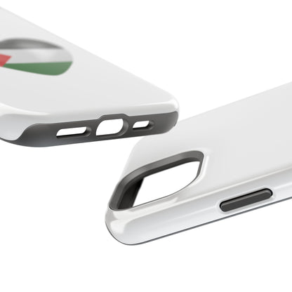 MagSafe Tough Cases with Palestinian flag in heart shape