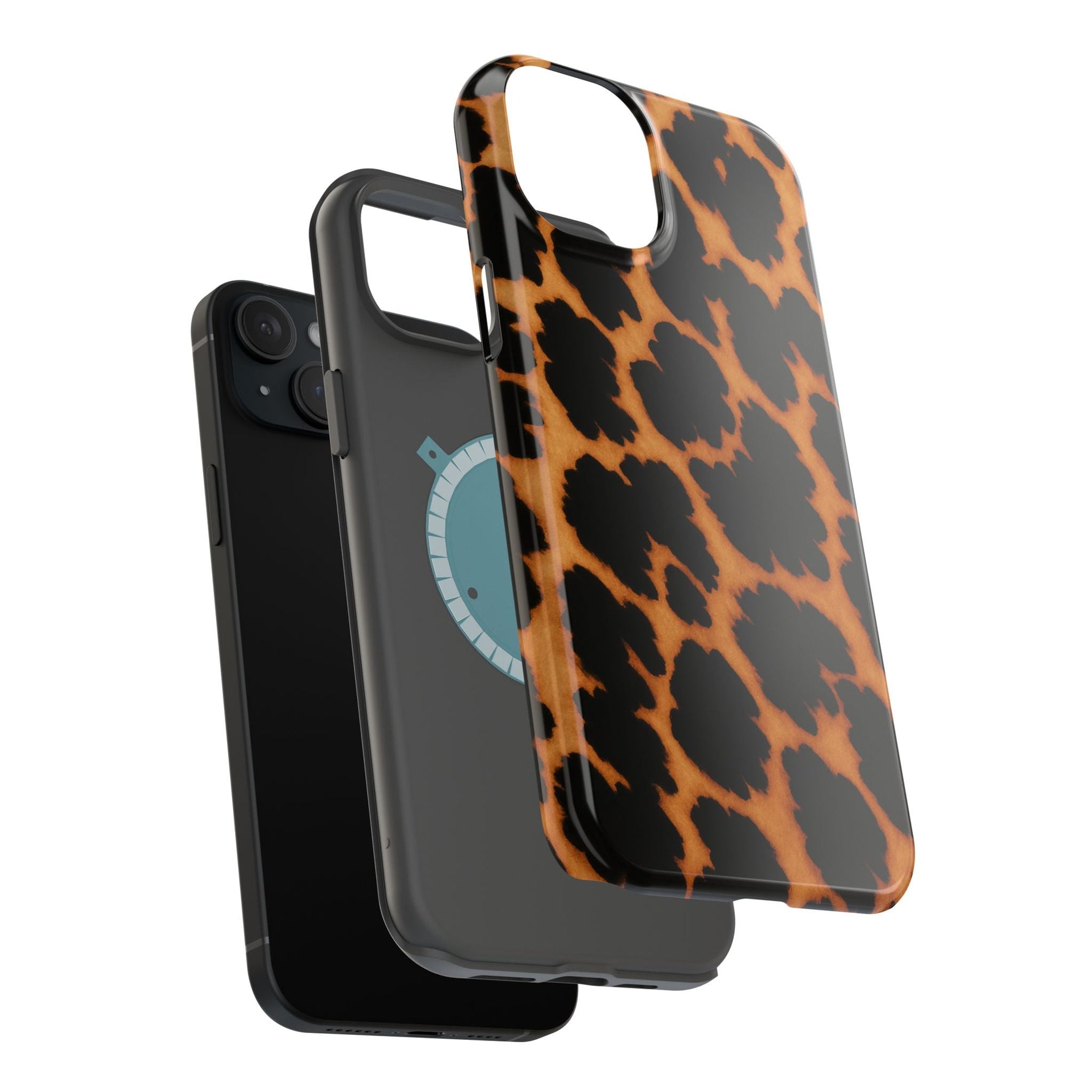 Leopard Print Impact-Resistant iPhone Case with MagSafe Compatibility  Shamo's