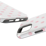 Pink Polka Dot Impact-Resistant Phone Case | MagSafe