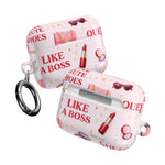 AirPods Case — 'Like a Boss' Pink Cosmetic Pattern Protective Case