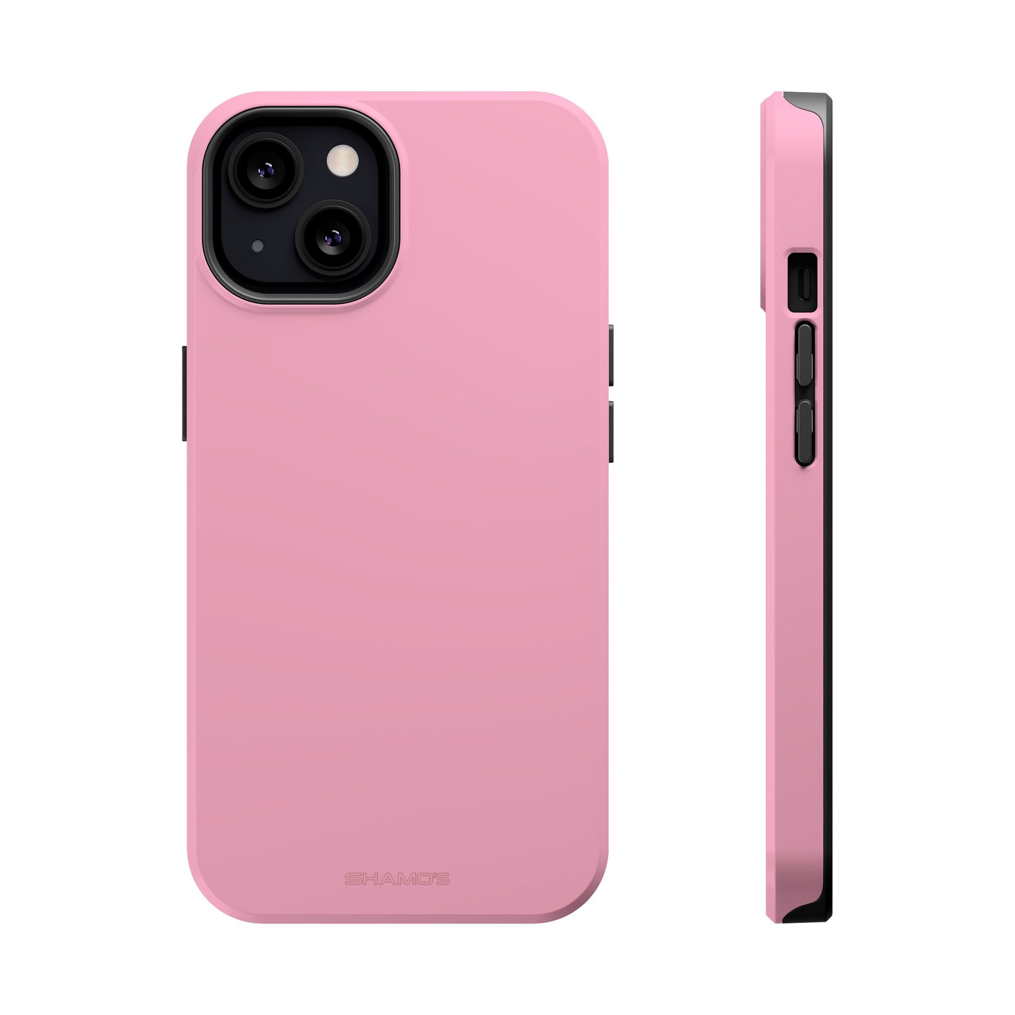 Plain pastel pink phone case