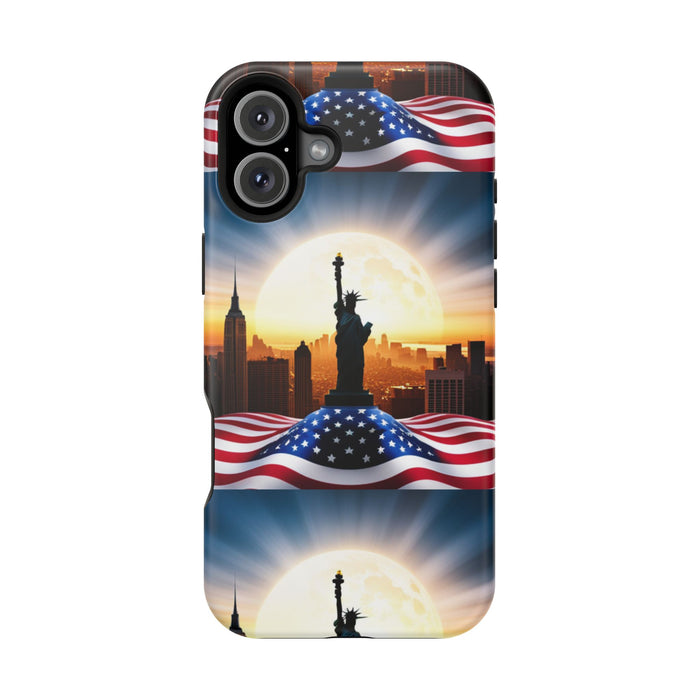 MagSafe American Flag Tough Phone Case: Show Your Patriotism in Style