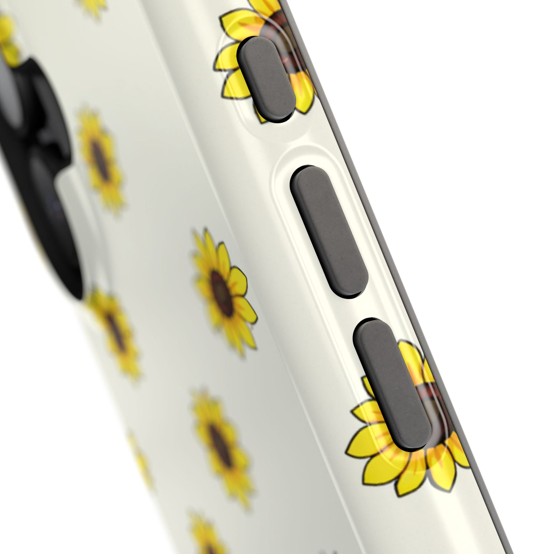 Sunflower Pattern Magnetic Impact-Resistant iPhone Case MagSafe Compatible