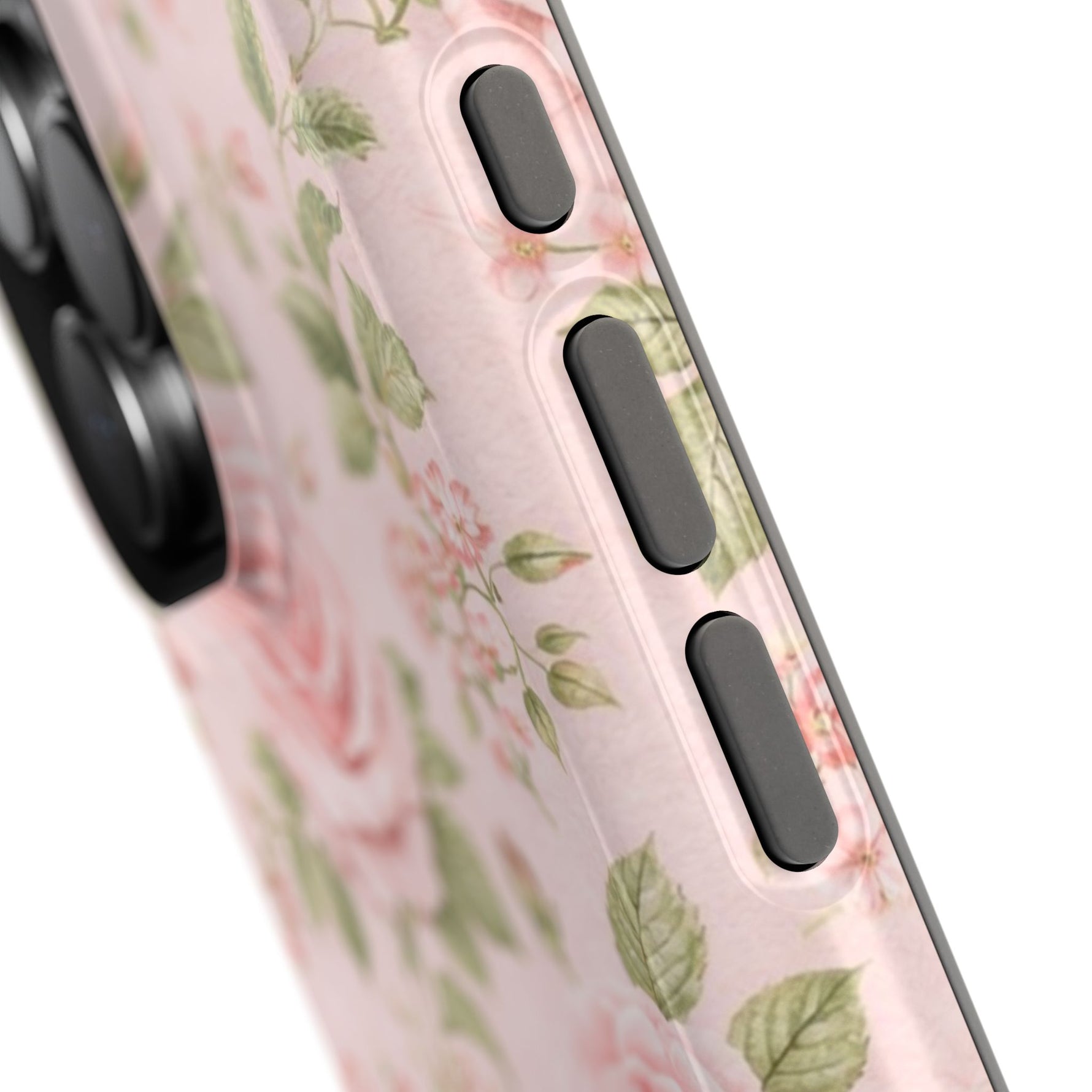 Floral Rose Magnetic Impact-Resistant Phone Case — MagSafe Compatible