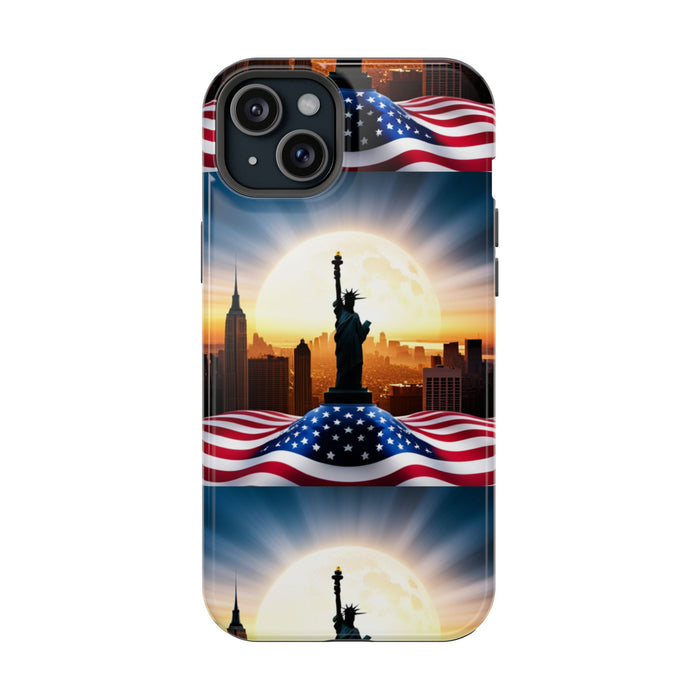 MagSafe American Flag Tough Phone Case: Show Your Patriotism in Style