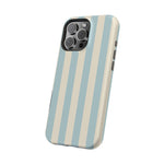 Blue Strips Pattern iPhone Case Compatible with MagSafe - Shamo's