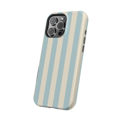 Blue Strips Pattern iPhone Case Compatible with MagSafe