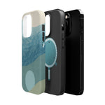 “Calm Over Chaos” Abstract Ocean Wave iPhone Case | MagSafe Compatible  Shamo's
