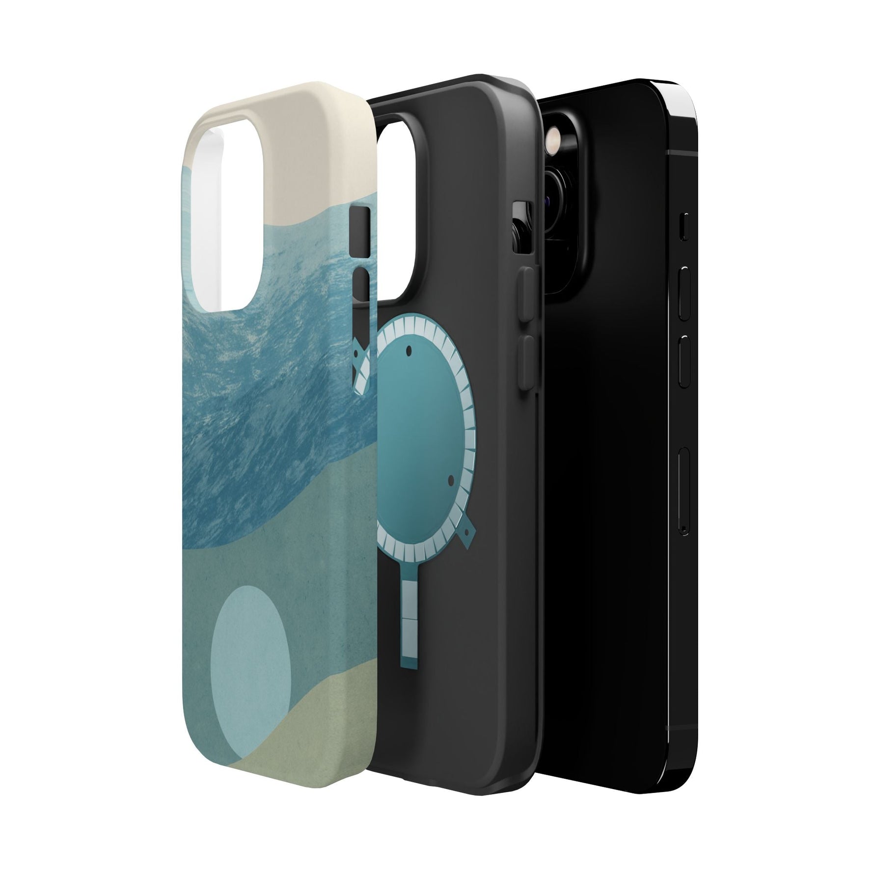 “Calm Over Chaos” Abstract Ocean Wave iPhone Case | MagSafe Compatible  Shamo's