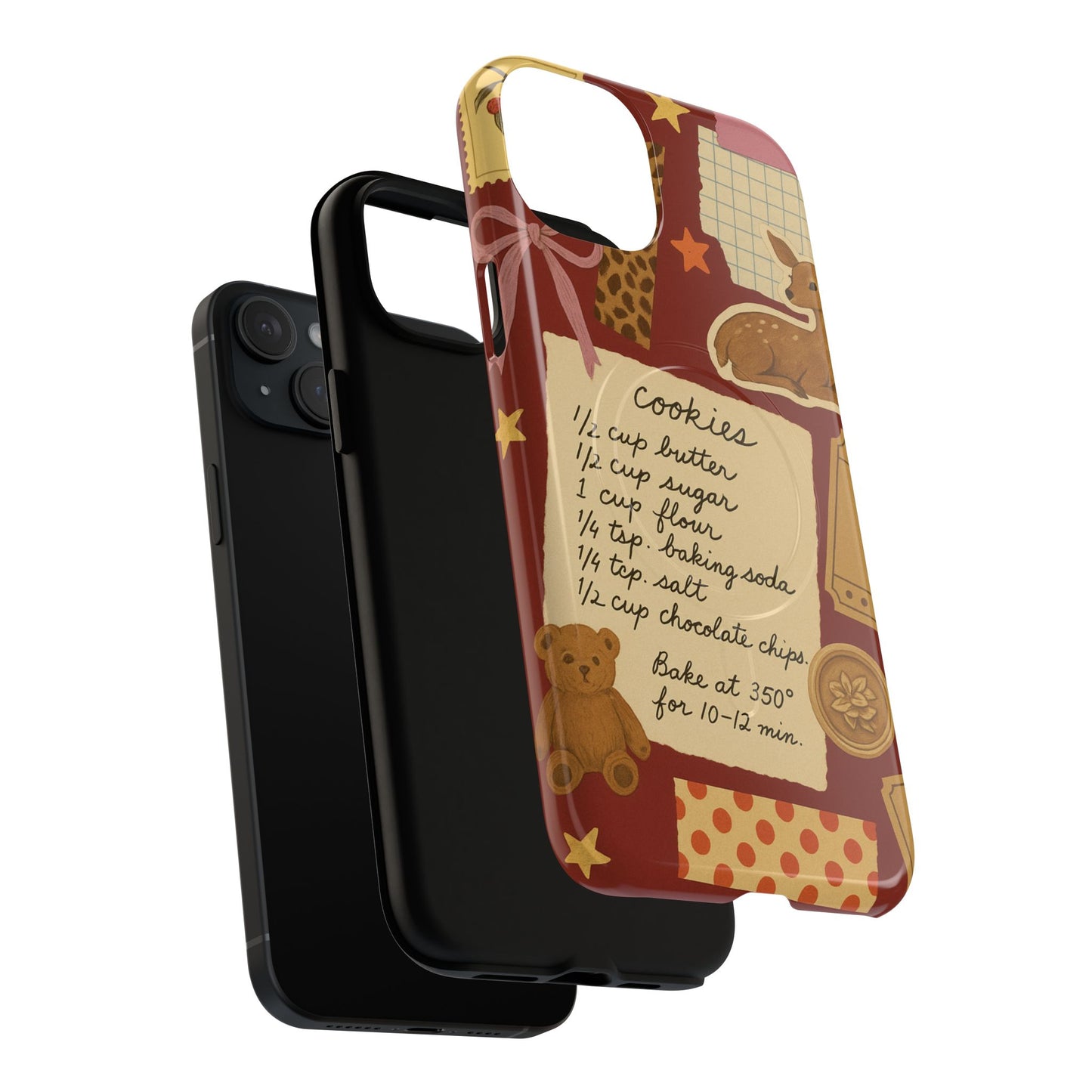 Holiday Receipt Stamps iPhone Case with MagSafe Compatibility