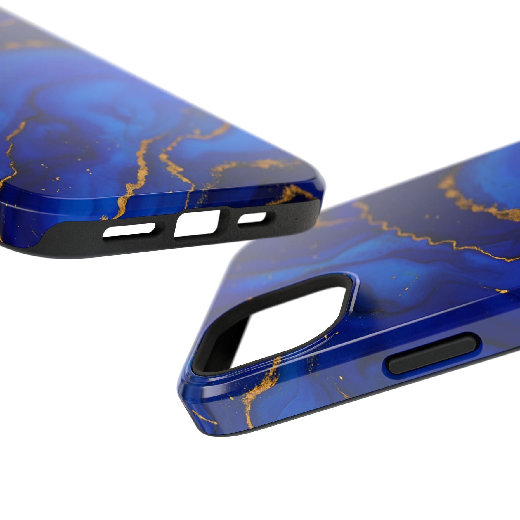 Blue Gold Marble Phone Case  Shamo's