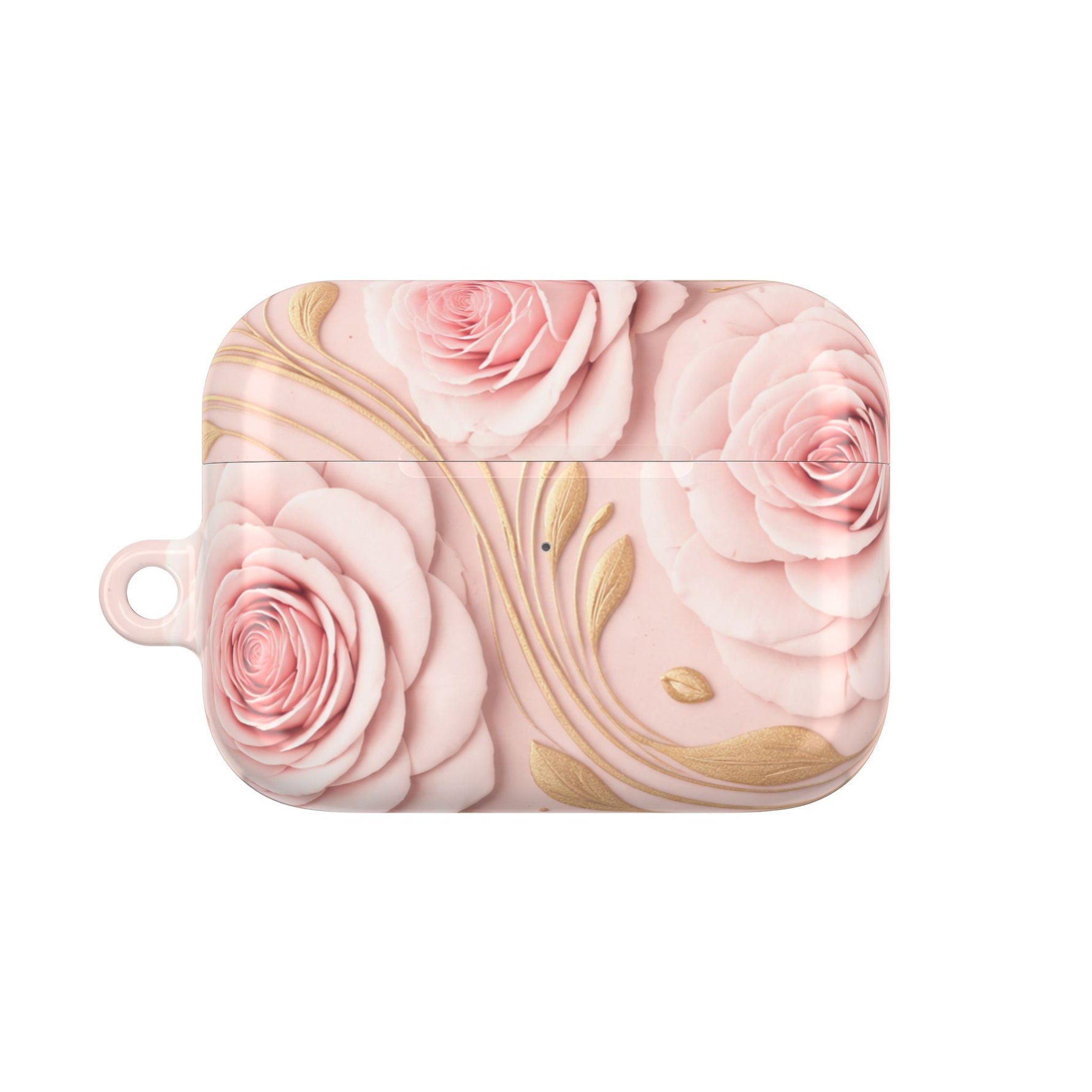 Rose Gold Floral AirPods Case