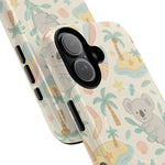 Australia Hand-Drawn Koala Beach iPhone Case — Cute Tropical Palm & Surf Print | with MagSafe  Shamo's