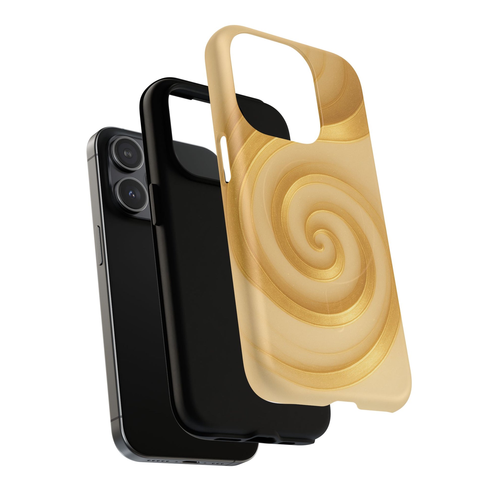Luxury Series Swirl Gold iPhone Case compatible with MagSafe - Shamo's