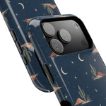 Desert Moon MagSafe Phone Case, glossy compact wide-camera Pro model, camera and side-button close-up