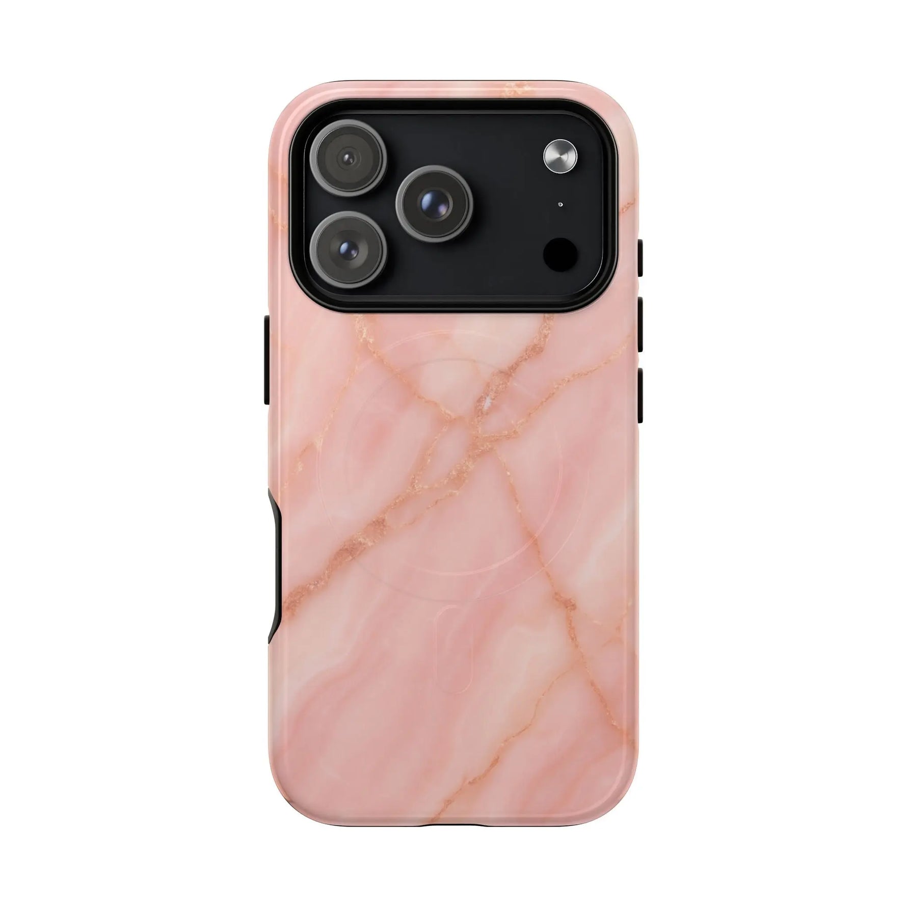 Blush Pink Marble iPhone Case with MagSafe - Shamo's