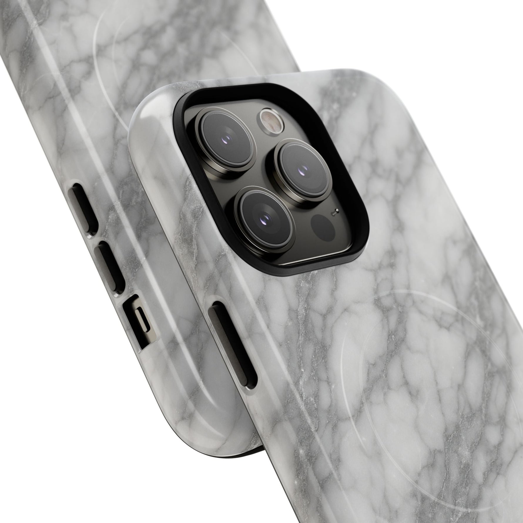 Silver Mist Marble iPhone Case with MagSafe  Shamo's