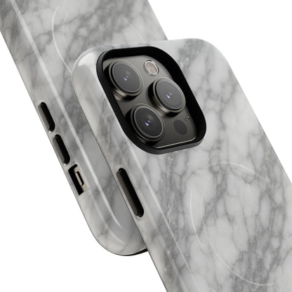 Silver Mist Marble iPhone Case with MagSafe