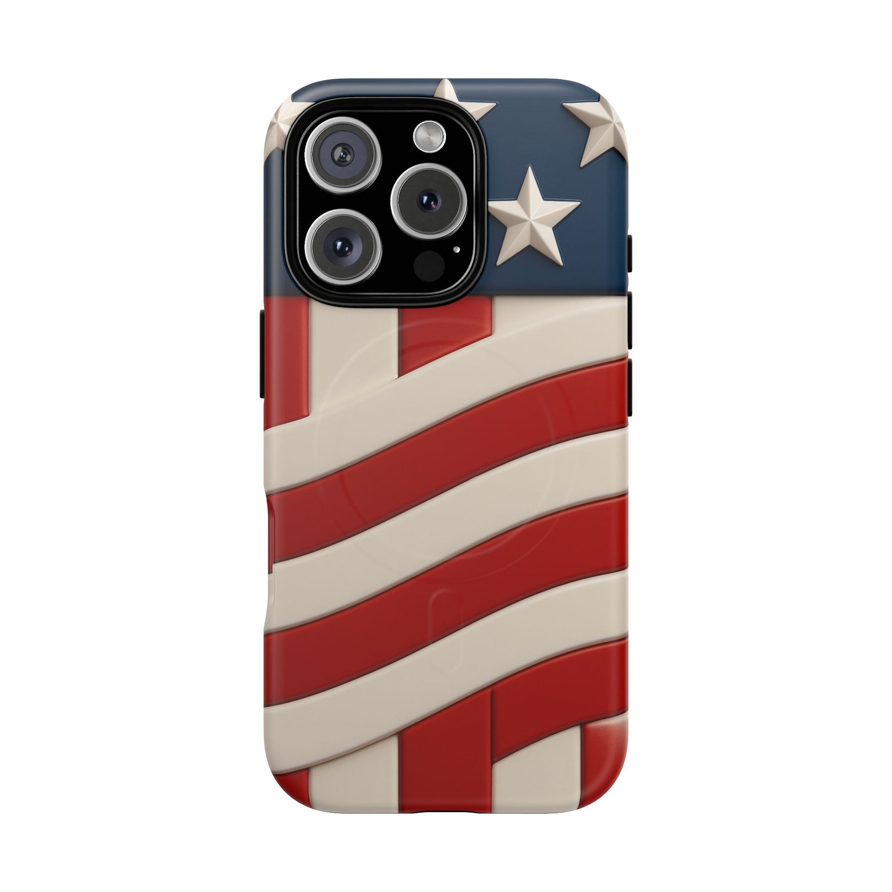 Patriotic iPhone Cases - MagSafe Tough American Flag Design - Shamo's