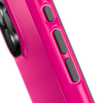 Neon Pink MagSafe Compatible Impact-Resistant Phone Case Hot Pink