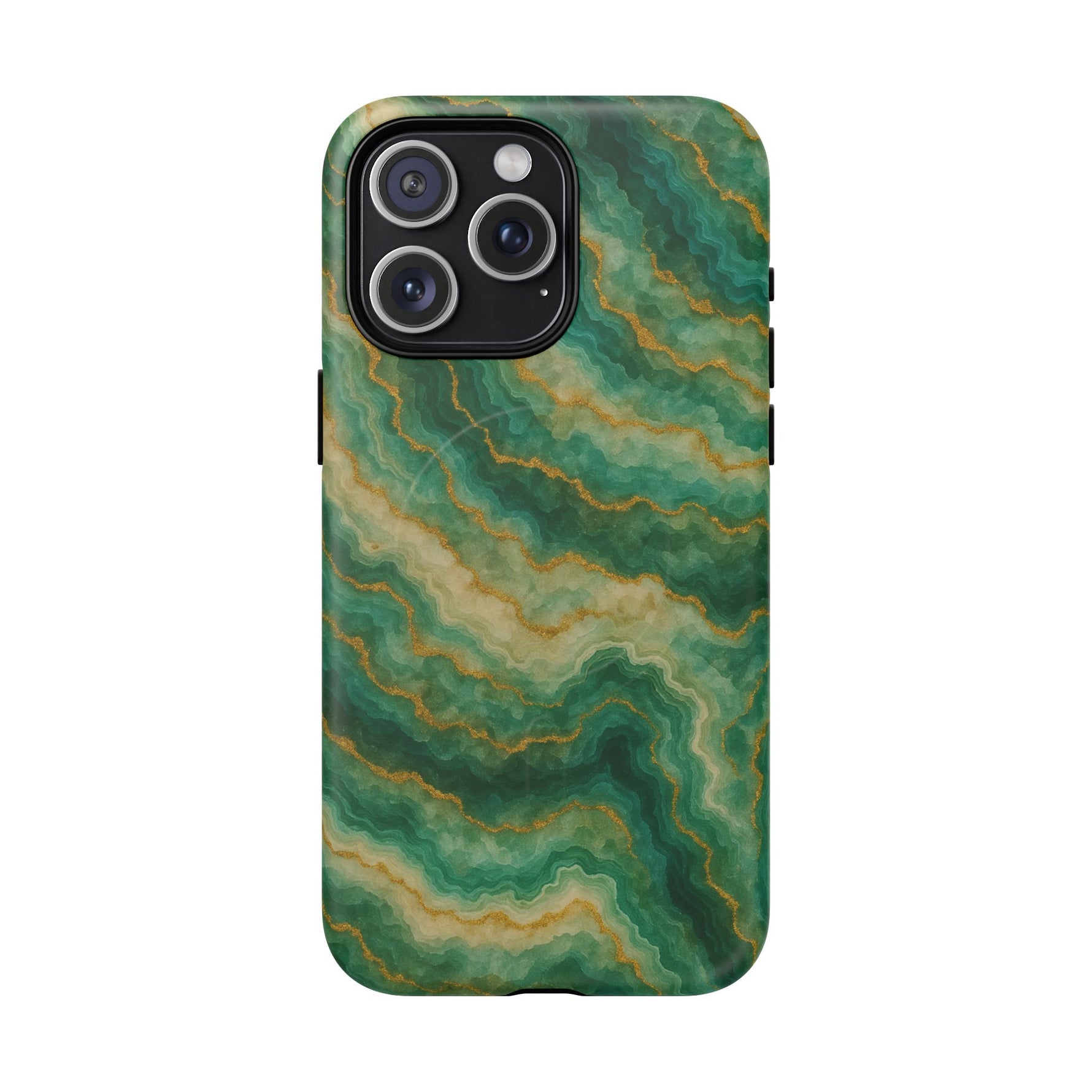 Green Marble iPhone Case with MagSafe - Shamo's