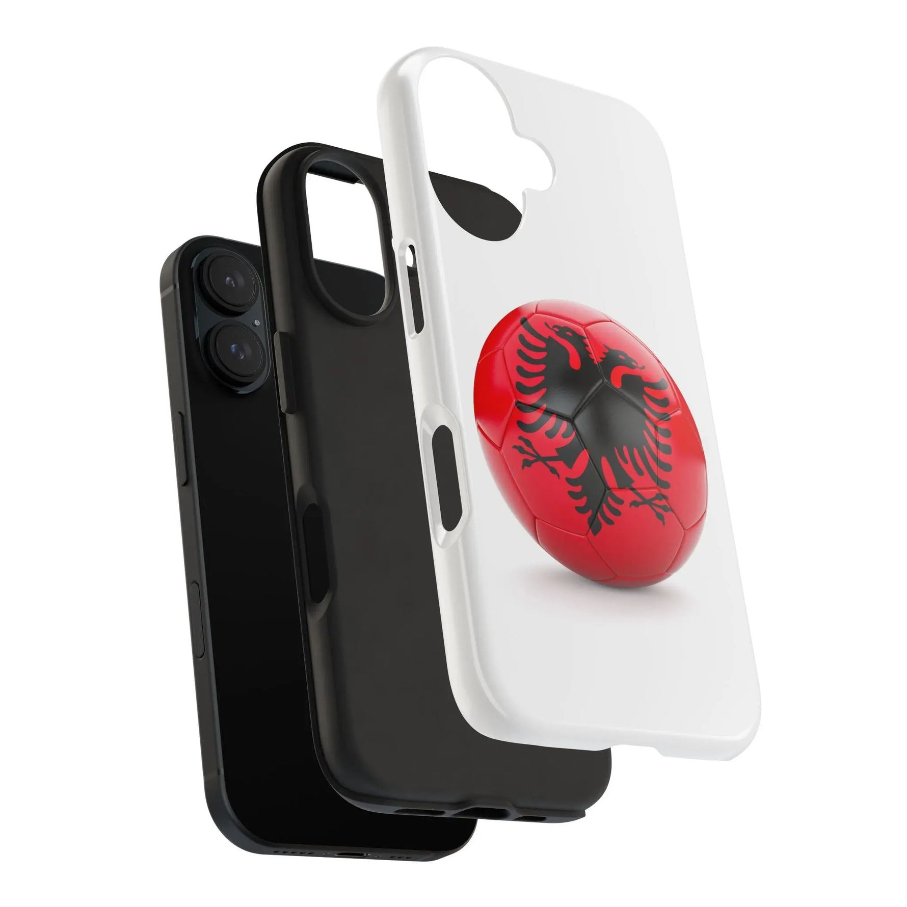 Tough Phone Cases with Albanian soccer flag - Shamo's