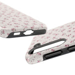 Rosebud Floral Tough iPhone Case — Pink Vintage Flower Protective Cover - iPhone 17 - Shamo's