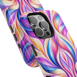 Colorful Abstract Swirl Magnetic Impact iPhone Case | MagSafe