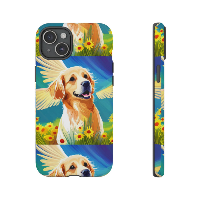 Tough Cases Golden Retriever with Wings Phone case