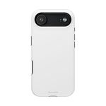 White Solid Color MagSafe Compatible Impact-Resistant Phone Case