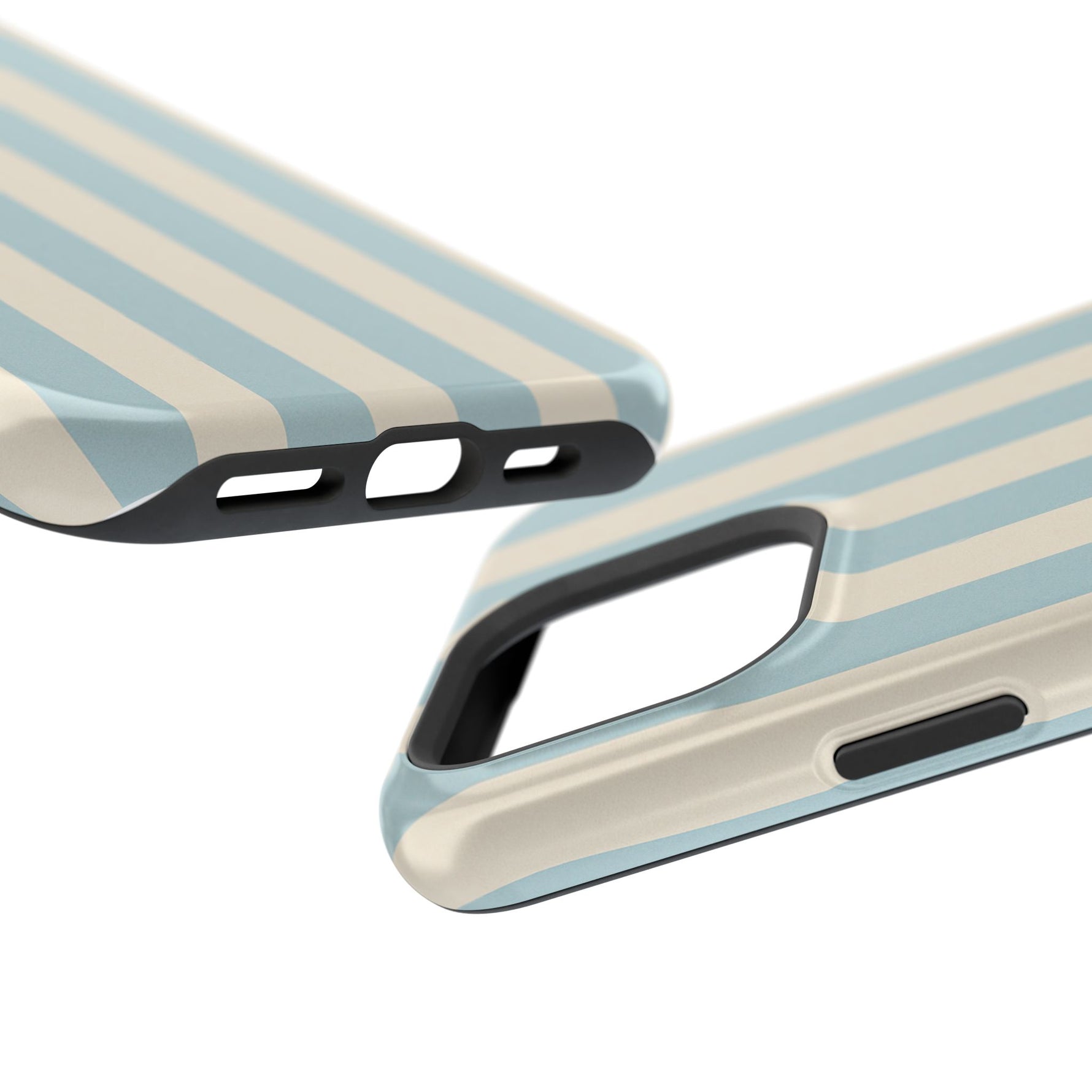 Blue Strips Pattern iPhone Case Compatible with MagSafe - Shamo's