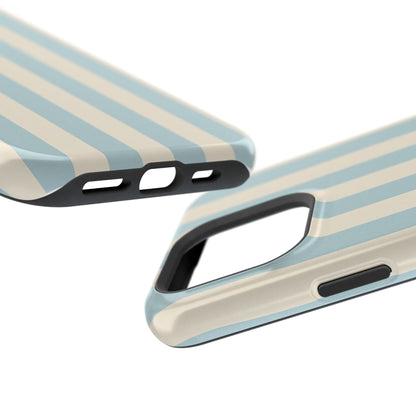 Blue Strips Pattern iPhone Case Compatible with MagSafe