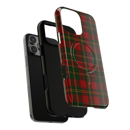 Plaid Holiday iPhone Case — Red & Green Tartan (MagSafe compatible)