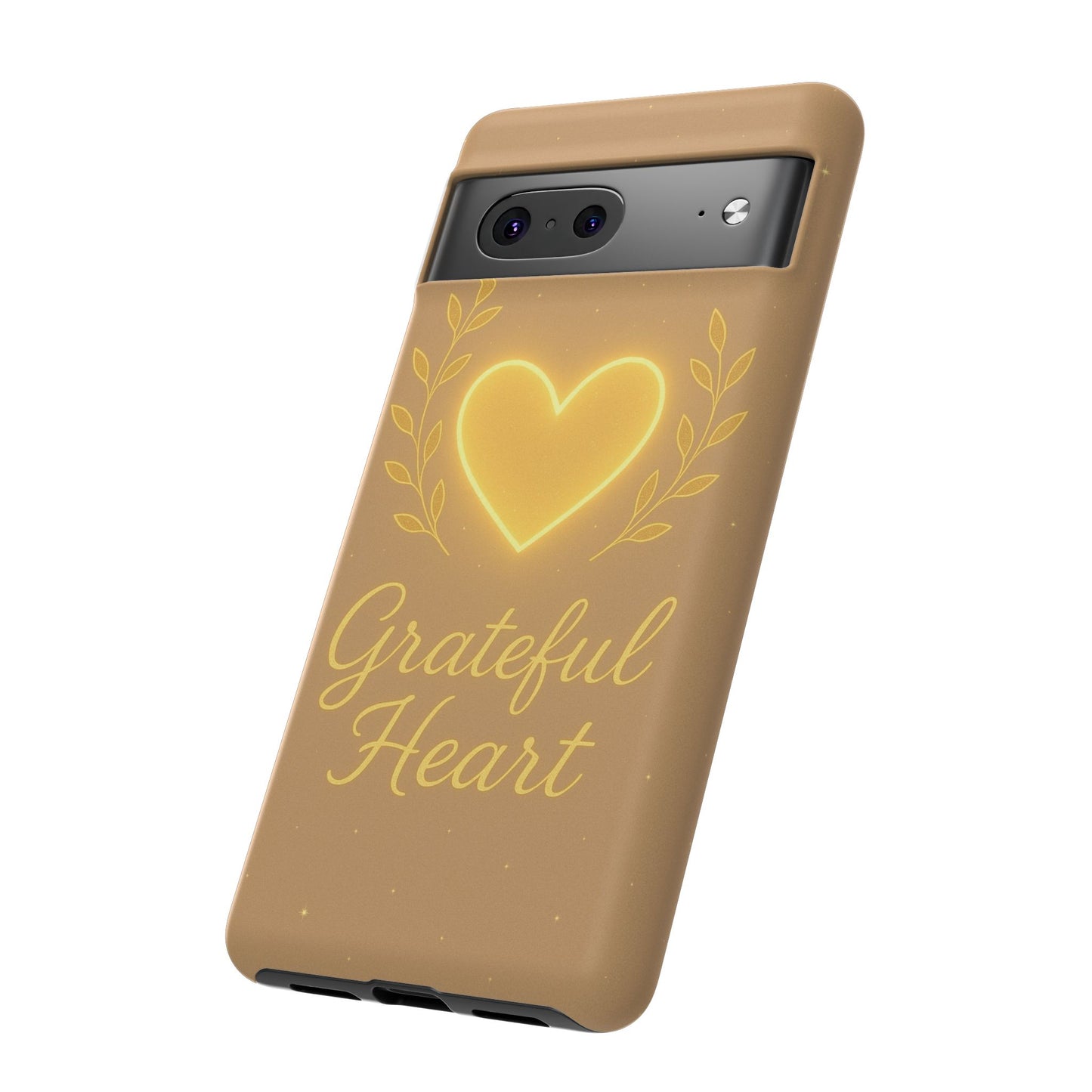 Grateful Heart iPhone Case — Warm Neon Heart