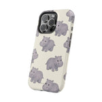 Cute Tiny Hippo Magnetic Impact-Resistant Phone Case