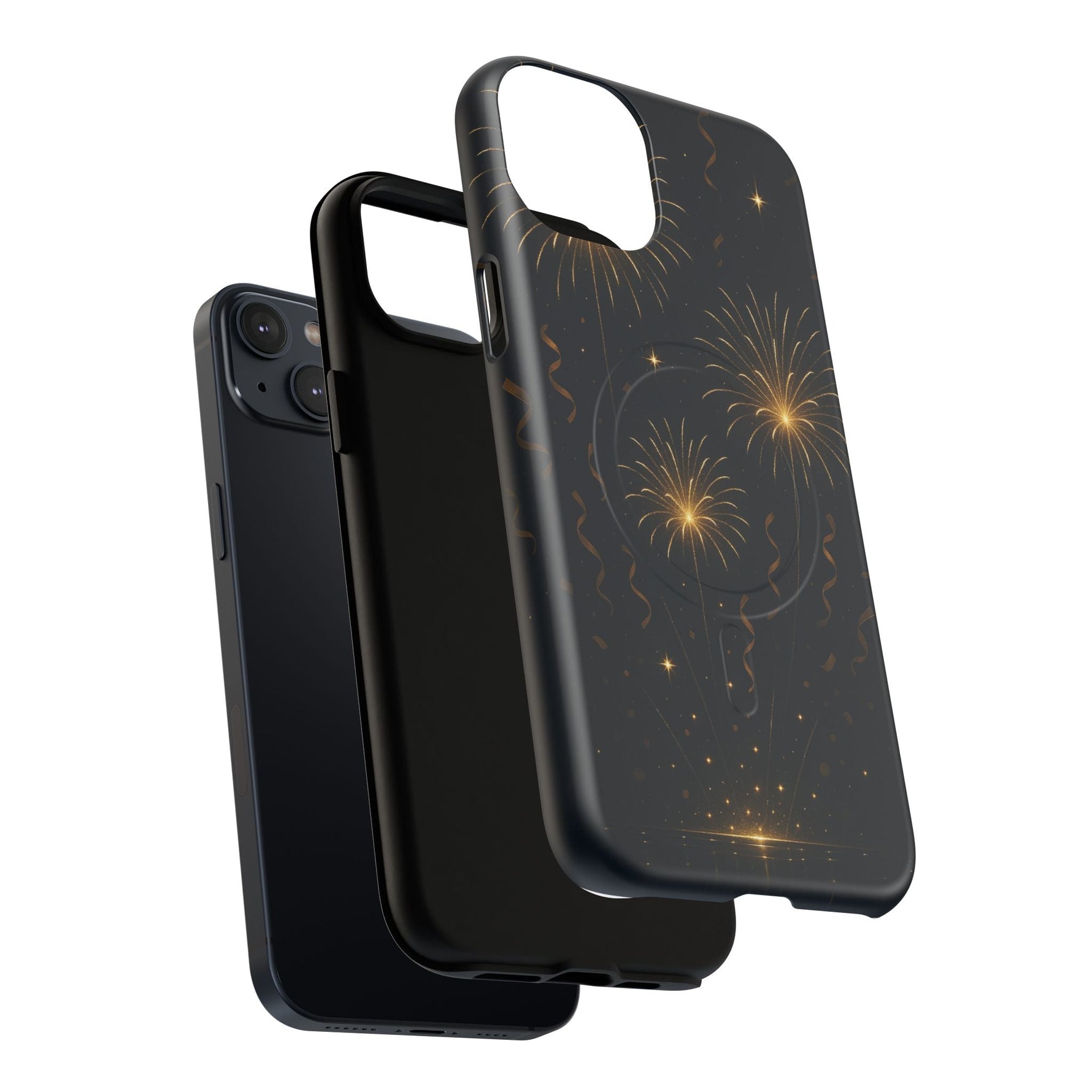 Gold Fireworks Celebration iPhone Case with MagSafe  Shamo's
