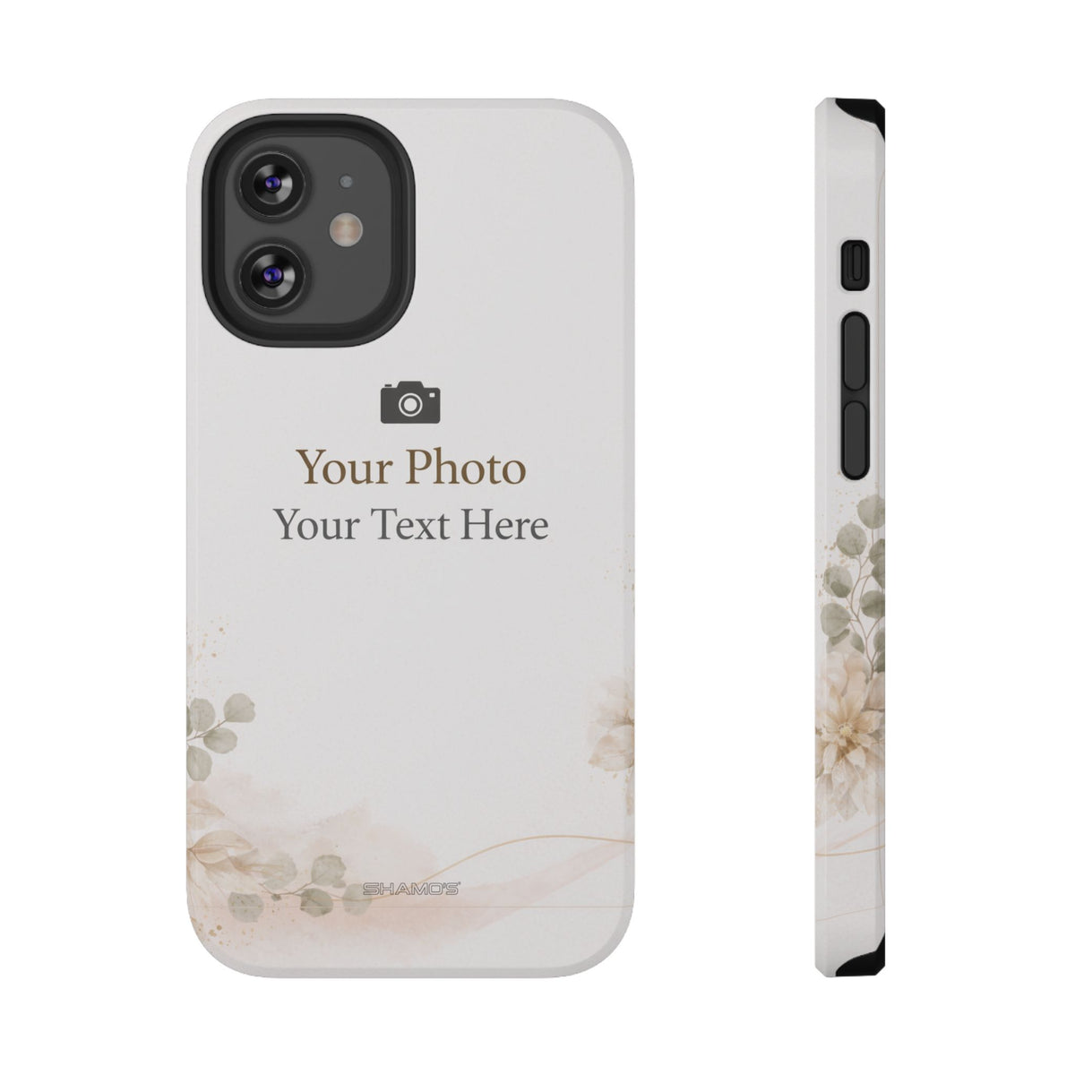 Personalizable Impact-Resistant Phone Case — Add Photo & Text