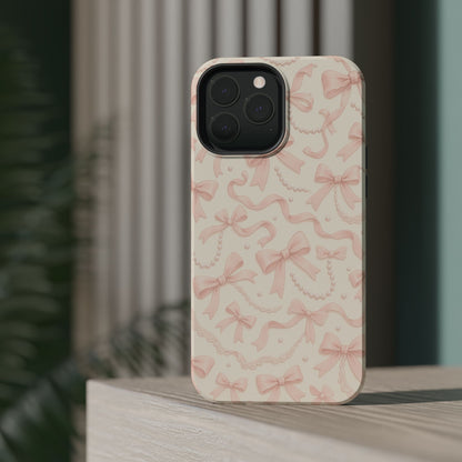 Coquette Bows Pattern iPhone Case | MagSafe