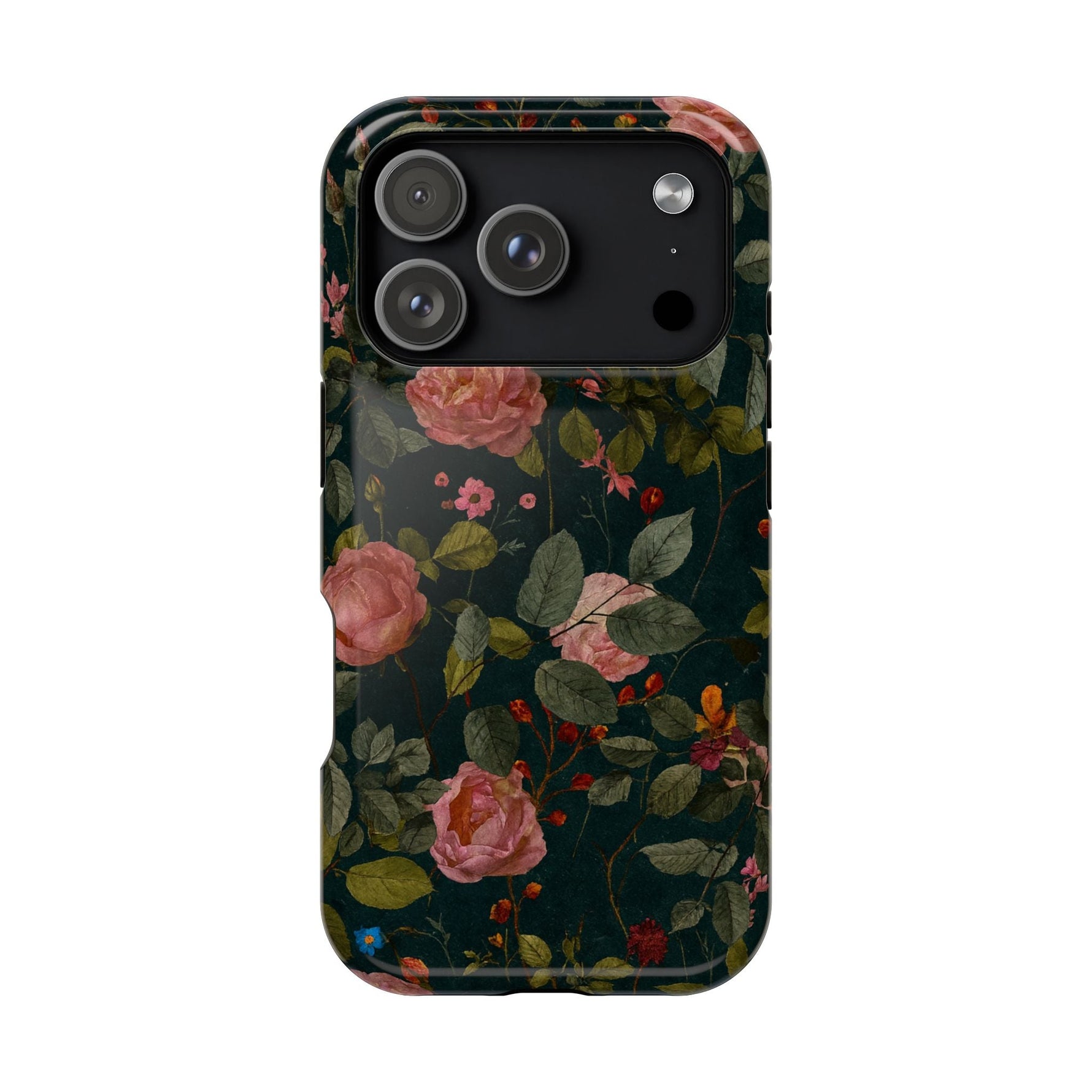 Floral Rose Realistic iPhone Case with MagSafe  Shamo's iPhone 17 Pro / Glossy