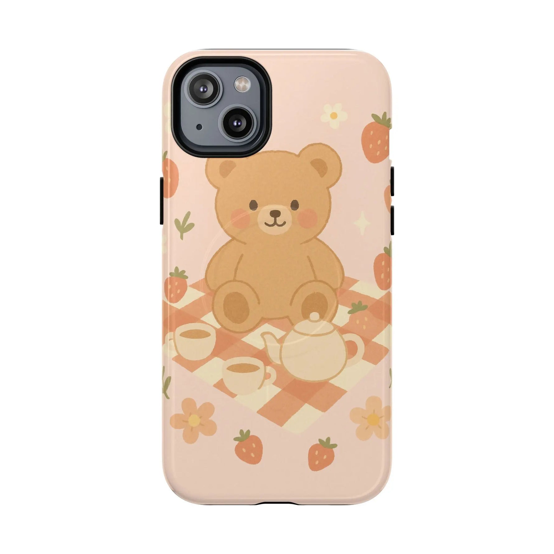 Blossom Bear Picnic iPhone Case with MagSafe - Shamo's