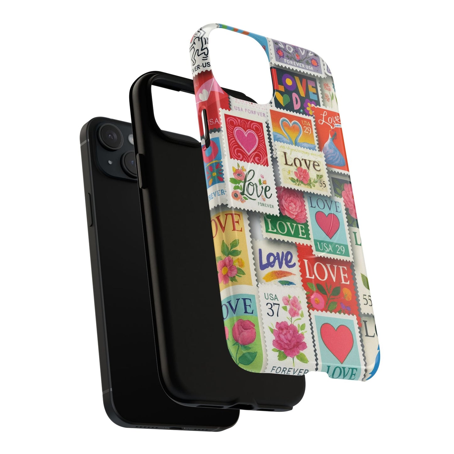 Vintage Romantic Love Stamp iPhone Case | Tough Protection + MagSafe  Shamo's