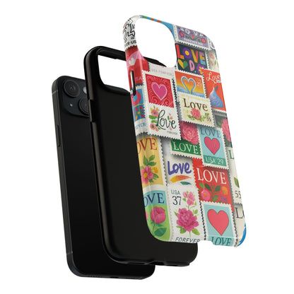 Vintage Romantic Love Stamp iPhone Case | Tough Protection + MagSafe  Shamo's