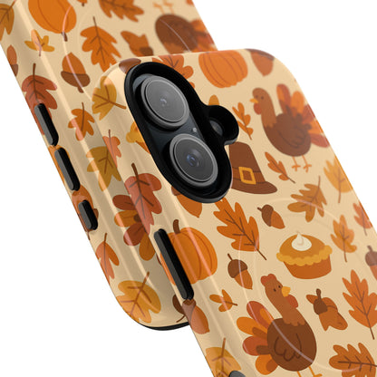 Thanksgiving-Themed Tough Magnetic iPhone Case | Compatible with MagSafe