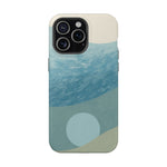 “Calm Over Chaos” Abstract Ocean Wave iPhone Case | MagSafe Compatible  Shamo's iPhone 15 Pro Max / Glossy
